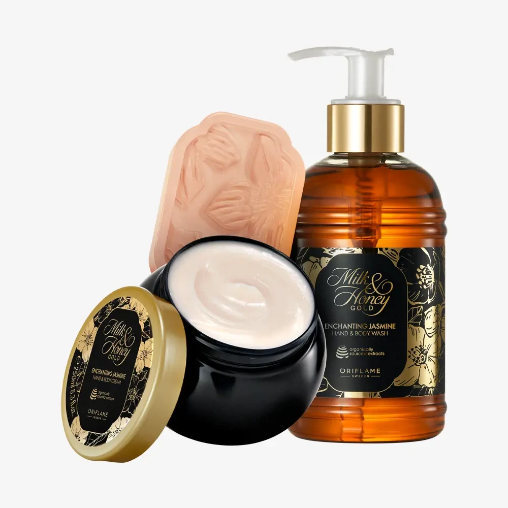 Набір для тіла Молоко та Мед Жасмин, 3 одиниці. Milk & Honey Gold Enchanting Jasmine Set Oriflame, фото 1