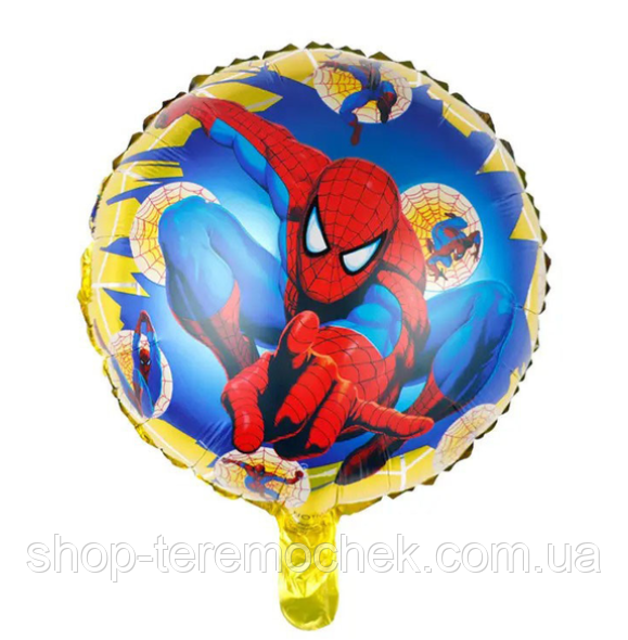 Фольгована куля Людина Павук діаметр 45 см 18", фото 1
