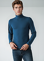 Гольф водолазка чоловічий унісекс однотонний на флісі Mr Maxx Хомут Синій Розміри XL(52/54)