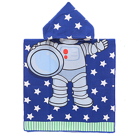 Рушник-пончо з капюшоном та  бічними кнопками  (21017)