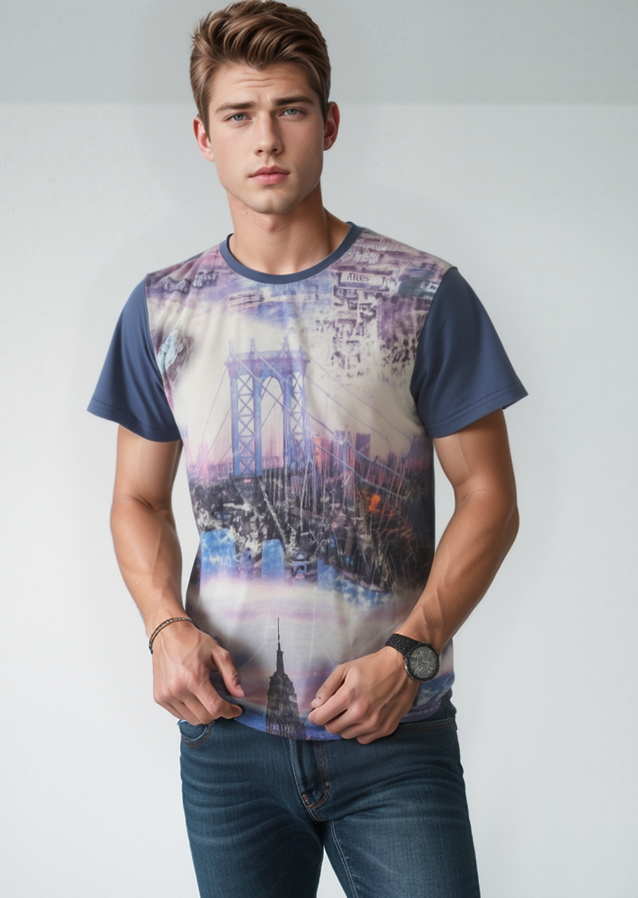 Футболка чоловіча синя Rich Club Розміри M(46/48) XL(50/52) XXL(52/54) 01