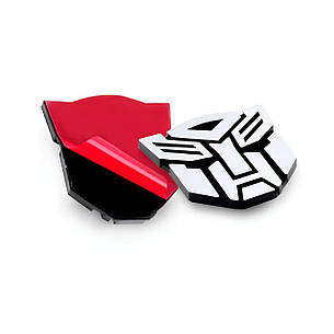 Металева 3д наклейка Трансформери RESTEQ 60x70 мм. Автоботи металева наклейка Transformers, фото 3