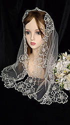 Ажурний Шарф в церкву, вінчальний хустку, косинка церковна.