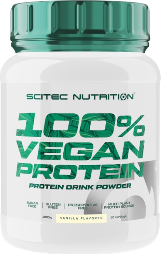 Веганський протеїн Scitec Nutrition 100% Vegan Protein 1 kg ваніль