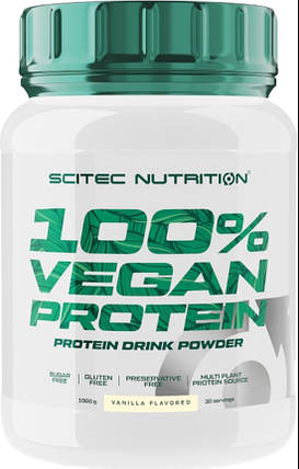 Веганський протеїн Scitec Nutrition 100% Vegan Protein 1 kg ваніль, фото 1