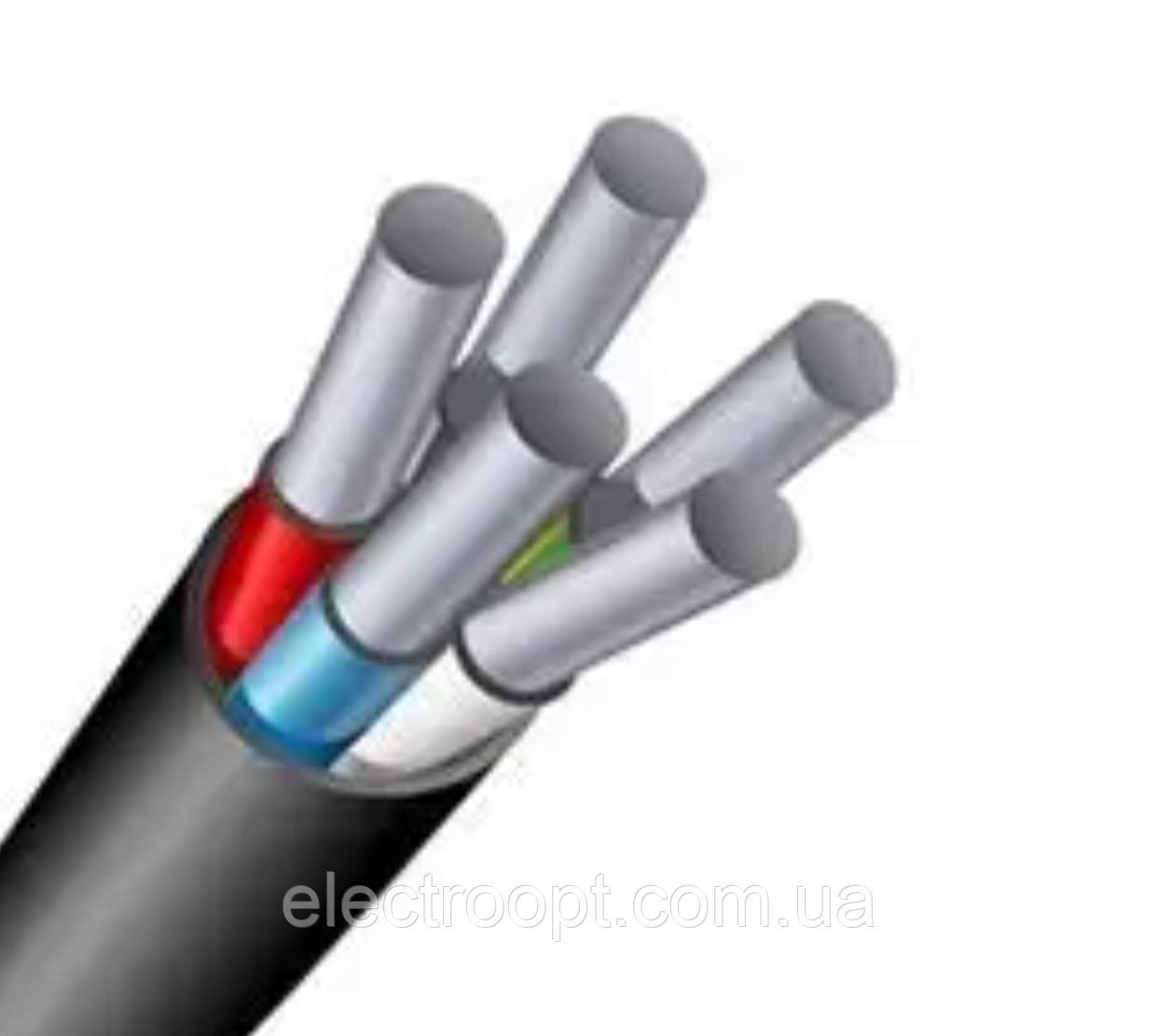 Алюмінієвий кабель АВВГ 5х25 (ожк) Южкабель