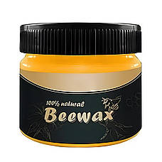 Натуральний поліроль для дерева BeeWax віск бджолиний, для відновлення зовнішнього вигляду дерева, 80g, фото 3