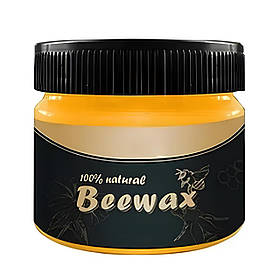 Натуральний поліроль для дерева BeeWax віск бджолиний, для відновлення зовнішнього вигляду дерева, 80g