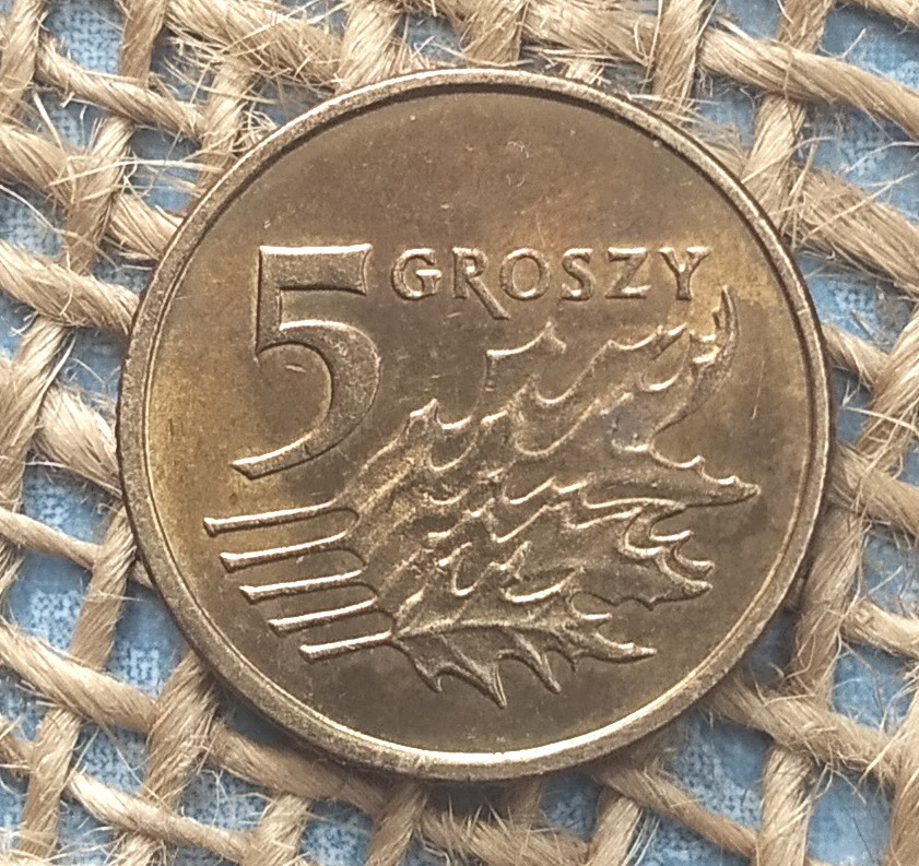 5 грошей 2000 року. Польща, фото 1