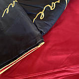 Готовий двоспальний комплект сатинової постільної білизни високої якості Розмір 2.0, фото 3