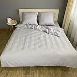 Готовий двоспальний комплект сатинової постільної білизни високої якості Розмір 2.0, фото 2