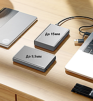 SATA для HDD 2.5" Зовнішня кишеня Blueendless BS-U23QC USB 3.1 Type C Original, фото 5