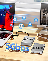 SATA для HDD 2.5" Зовнішня кишеня Blueendless BS-U23QC USB 3.1 Type C Original, фото 11