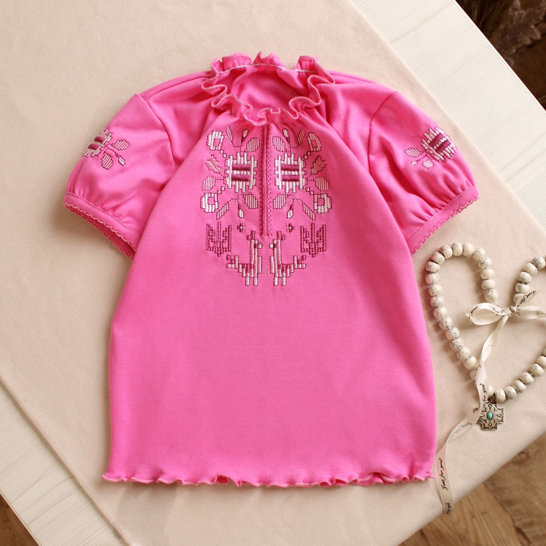 Π ΠΎΠΆΠ΅Π²Π° ΡΡΡΠ±ΠΎΠ»ΠΊΠ° Π²ΠΈΡΠΈΠ²Π°Π½ΠΊΠ° Π· ΠΊΠΎΡΠΎΡΠΊΠΈΠΌ ΡΡΠΊΠ°Π²ΠΎΠΌ Π΄Π»Ρ Π΄ΡΠ²ΡΠΈΠ½ΠΊΠΈ ΠΎΡΠ½Π°ΠΌΠ΅Π½Ρ Π±ΡΠ»Π° Π²ΠΈΡΠΈΠ²ΠΊΠ° 92 98 104 110 116 122 128 134