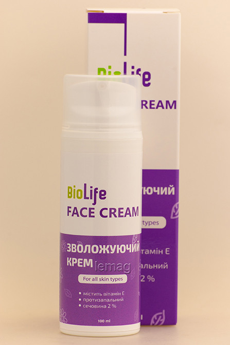 BioLife Зволожуючий крем для чутливої шкіри, 200 мл