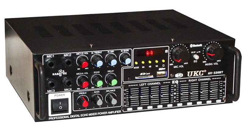 Підсилювач UKC AV-326BT 5149 з караоке, фото 1