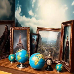 Подарунки - статуетки, фоторамки, гіро-глобуси