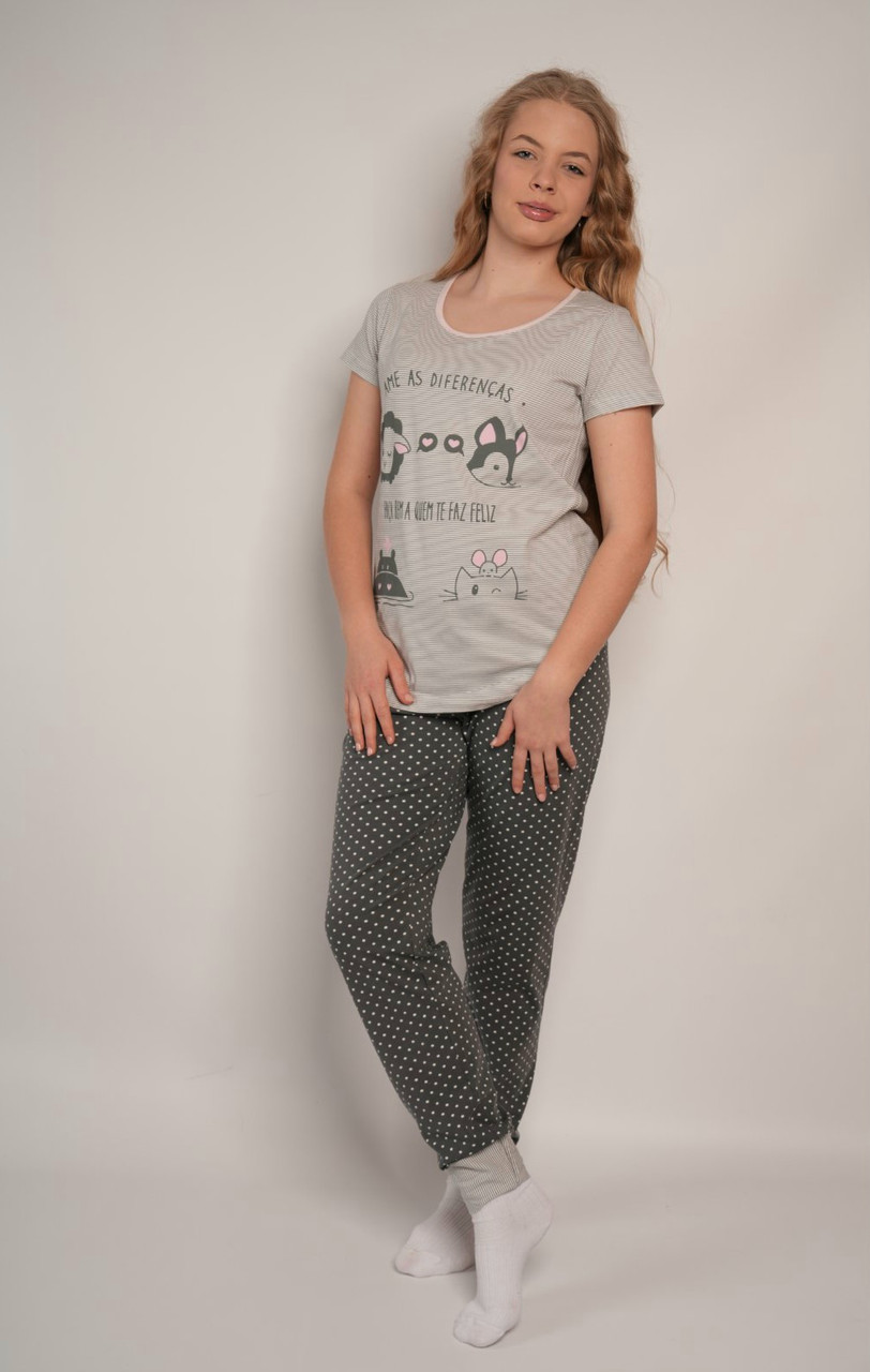 Піжама молодіжна з футболкою, Violet, фото 1