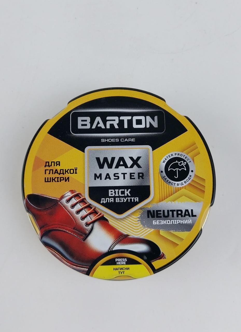 Віск для взуття ж/б безбарвний, ТМ Barton, 75 мл (1 шт.), фото 1
