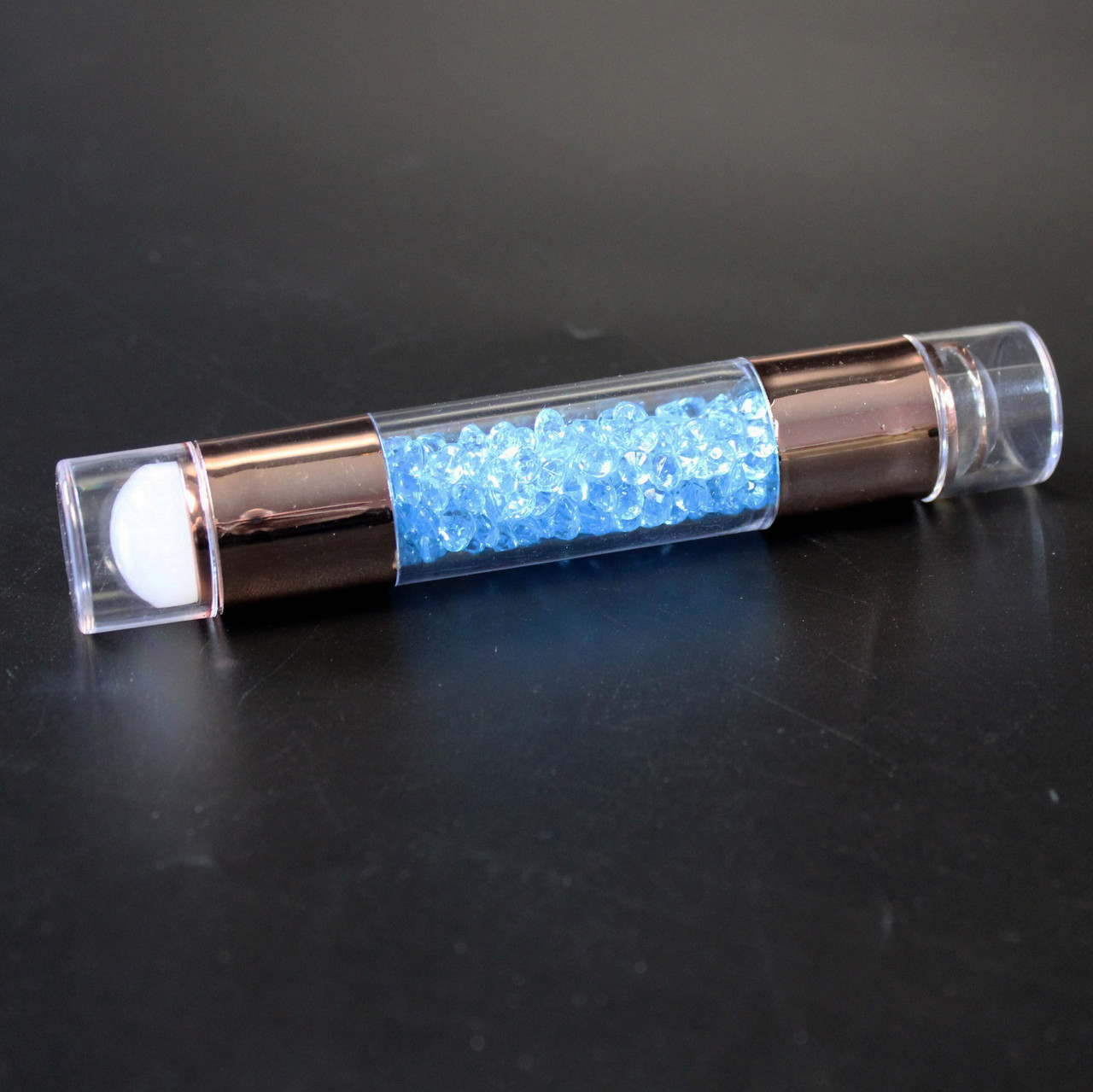 Штамп для стемпінгу Global Fashion двосторонній із пластиною та скрапером, Блакитний, фото 1