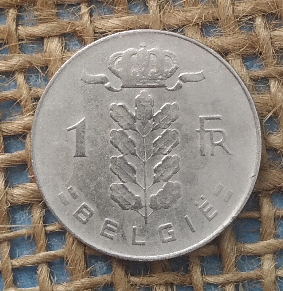 1 франк 1973 року. Бельгiя, фото 1