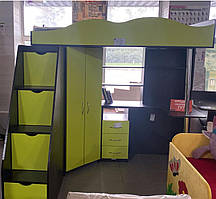 Ліжко горище дитяче “Binky” Art in Head ДС37А, 233x180x83 см