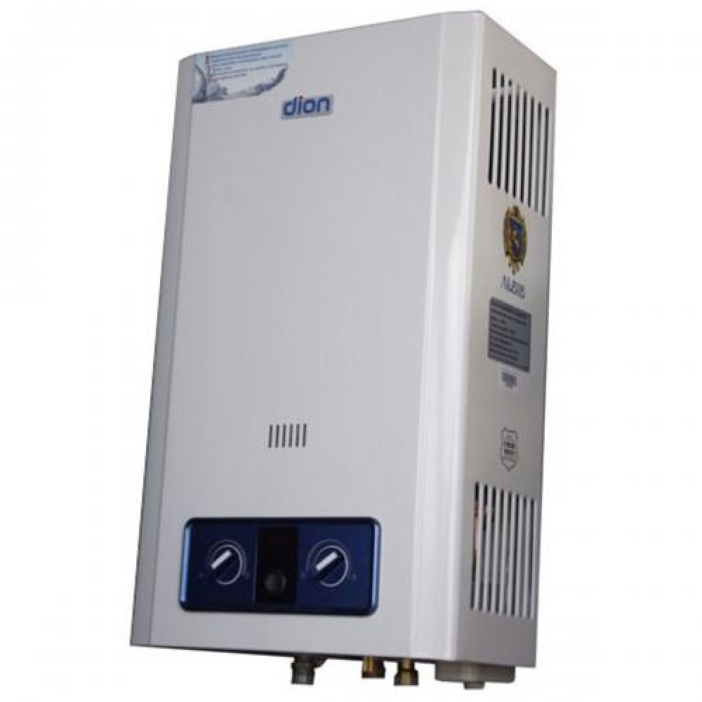 Водонагрівач газовий DION  JSD 12 дисплей, білий (преміум)