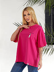 Футболка оверсайз снуппi на мотузці