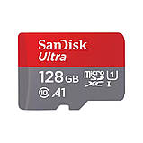 Карта пам’яті SanDisk Ultra microSDXC 128GB UHS-I A1 U1 Class 10 з адаптером | До 100MB/s для Android, Full HD, фото, відео, фото 3