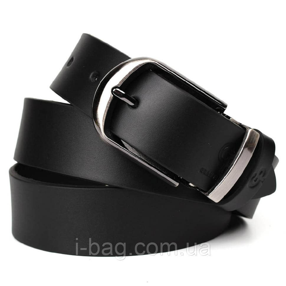 Шкіряний ремінь чорний 35 мм Grande Pelle 310512861, фото 1