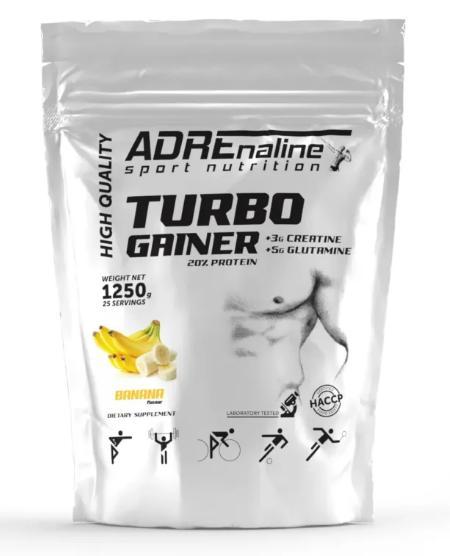 Гейнер ADRENALINE Turbo Gainer 1250 грам Смак: Банан