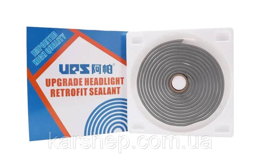 Герметик професійний UPS бутиловий автомобільний для фар сірий