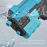 Водний пістолет для дітей, електричний водний автомат Скорпіон з автоматичним закачуванням води, зелений, фото 3