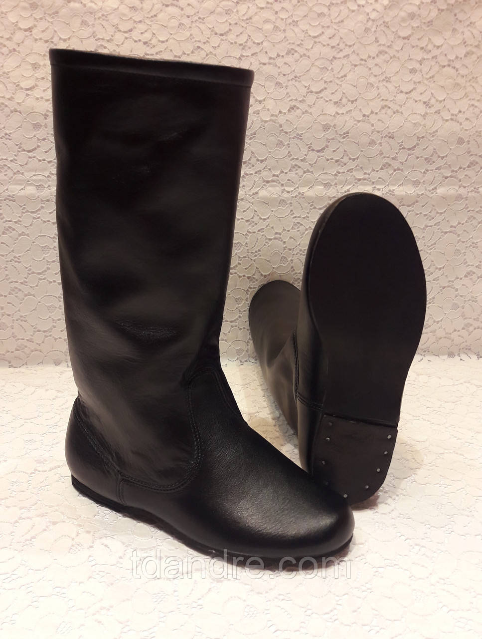 Чоботи народні дитячі чорні, фото 1