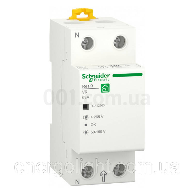 Реле напруги Resi9 1P+N (однофазное) 63A, Schneider Electric
