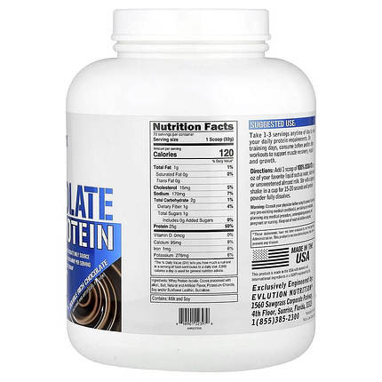 Сироватковий ізолят Evlution Nutrition 100% Isolate Protein 2268 г (70 порц.), фото 2