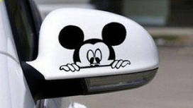 Наклейки на авто " Мікі Маус на дзеркало" 2 шт 10х10 см