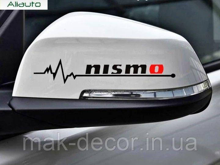 Наклейки на авто " Nismo на дзеркало" 2 шт 3х15 см