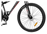 Велосипед CrossBike 27,5`` Storm Рама-17`` black-red, фото 4