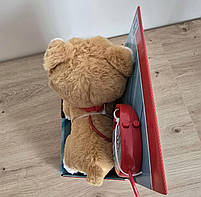 Собачка коргі на повідку, кращий друг, інтерактивнна собачка, рижий, білий, гавкає, ходить, виляє хвостом, 22 см (PL82010), фото 5