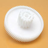 Шестерня для м'ясорубки Saturn ST-FP1098 ST-FP0095 ST-FP8090 ST-FP8092 середня біла пластикова, фото 9