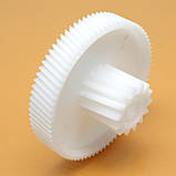 Шестерня для м'ясорубки Saturn ST-FP1098 ST-FP0095 ST-FP8090 ST-FP8092 середня біла пластикова, фото 10