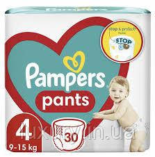 69684 PAMPERS Дитячi одноразові підгузники-трусики Pants Maxi (9-15кг) Економ 30, фото 1