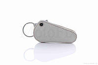 Чохол для ключів овальний SUZUKI (шкіра, білий), QT-015041