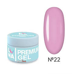 Гель для нарощбвання нігтів LUNAmoon Premium gel 30мл,№22