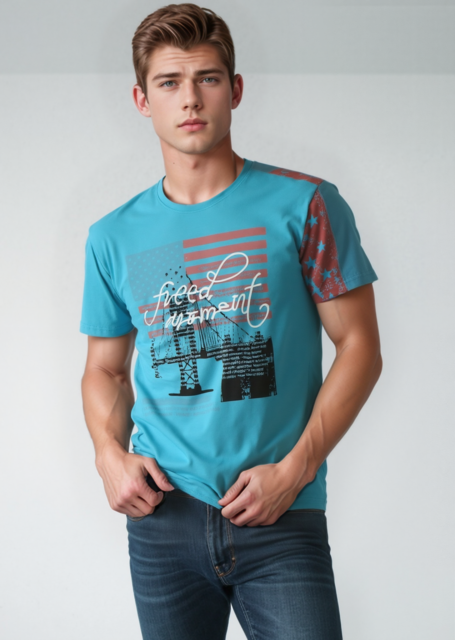 Футболка чоловіча Elegante 4921 Розміри M(46/48) L(48/50) XL(50/52), фото 1