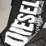 Чоловічий літній костюм DIESEL футболка та шорти CK9683 чорний, фото 3