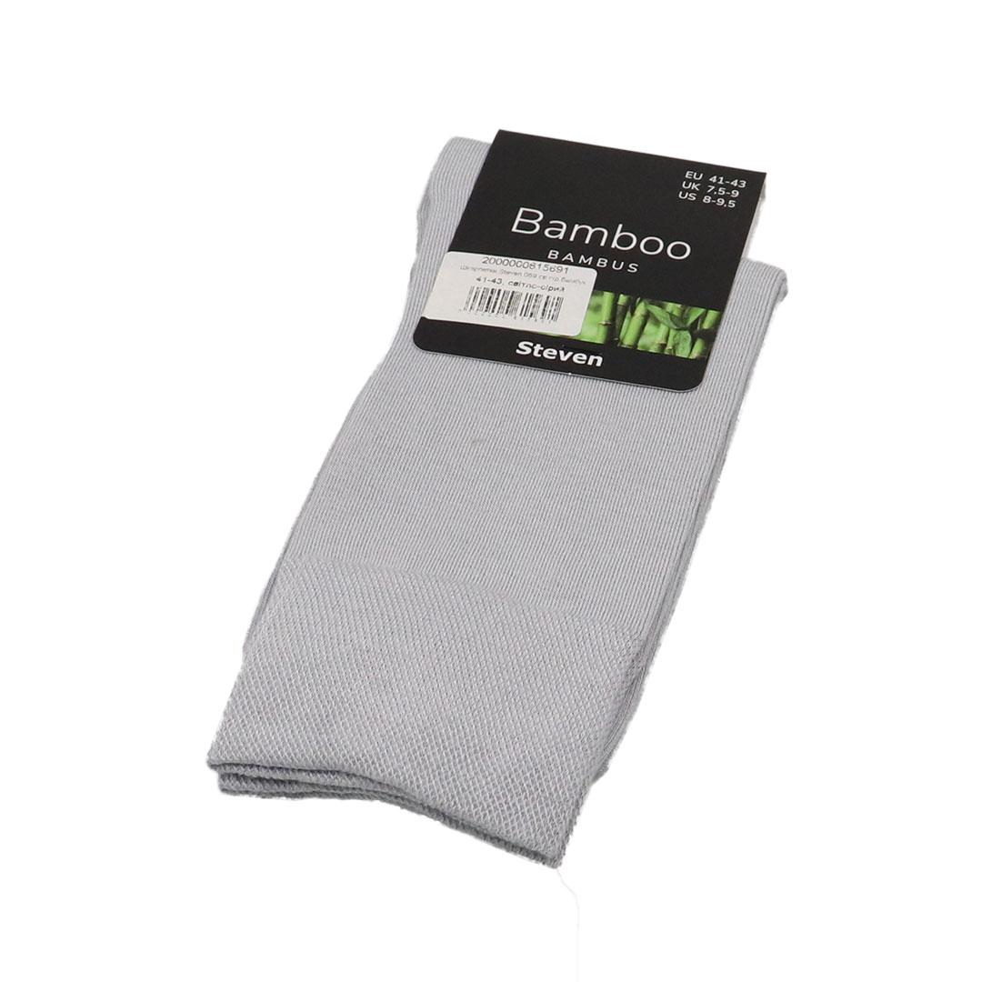 Бамбукові чоловічі шкарпетки Steven 069 св.сір.бамбук, фото 1