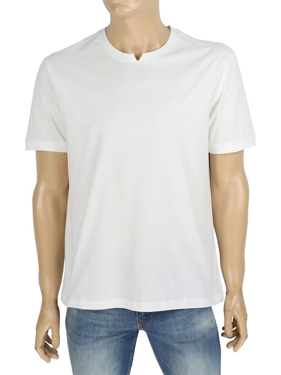 Біла стильна чоловіча футболка Aldo Moro A-2503 White, фото 1