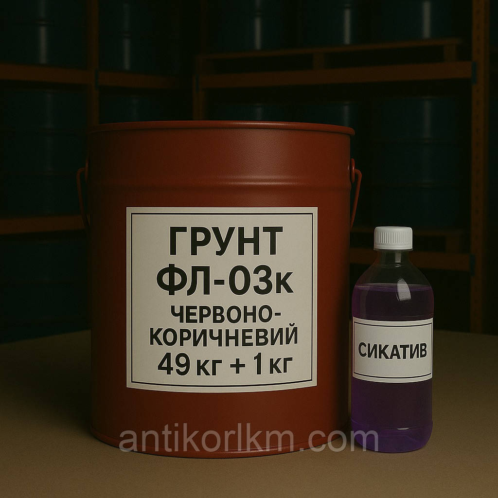 Грунтовка ФЛ-03к Червоно-Коричнева, 49 + 1 кг